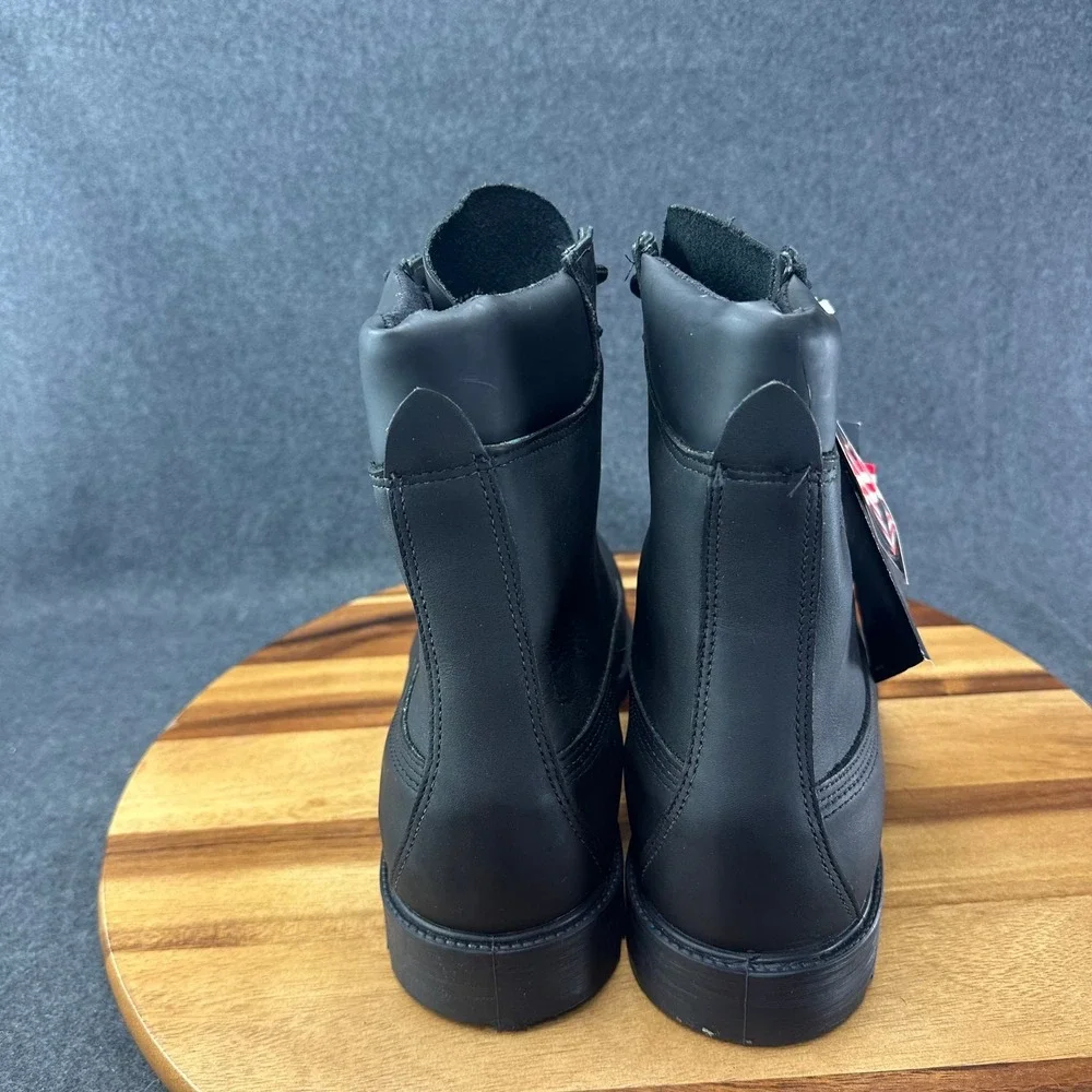 Golden Retriever Mens‎ Sz 11M Black Leather Waterproof Combat Boots 81380081